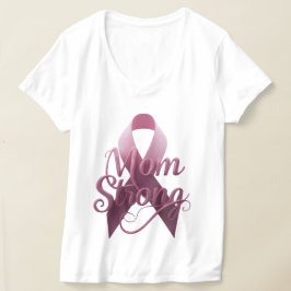 Camiseta de Conscientização sobre Câncer de Mãe Fo