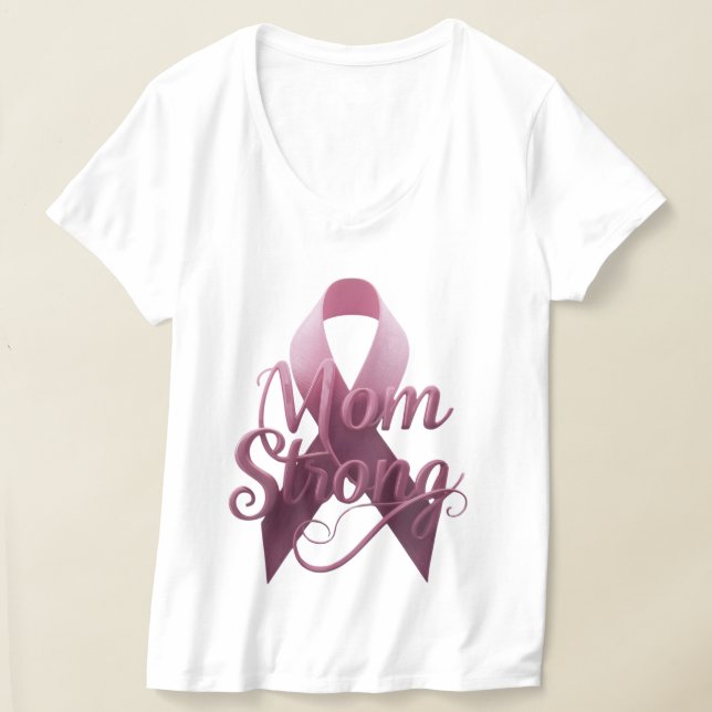 Camiseta de Conscientização sobre Câncer de Mãe Fo (Postura )