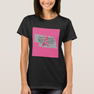 Camiseta de conscientização sobre câncer de mama e
