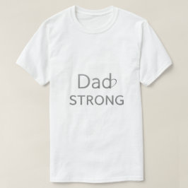 Camiseta de Conscientização sobre Câncer do Pai Fo