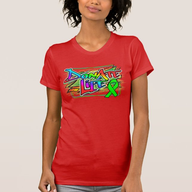 Camiseta de conscientização sobre doação de órgãos (Frente)