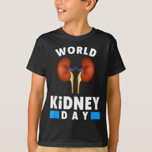 Camiseta de conscientização sobre doenças renais -