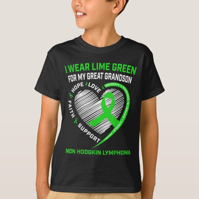 Camiseta de conscientização sobre o câncer de Linf (Frente)