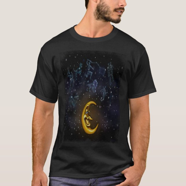 Camiseta de Constelações da Lua (Frente)