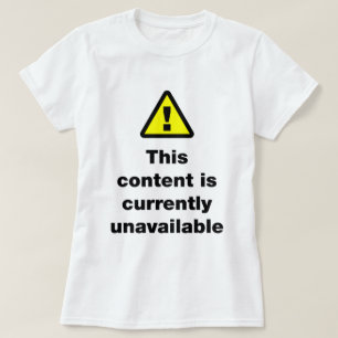 ⚠ Camiseta de Conteúdo Atualmente Indisponível
