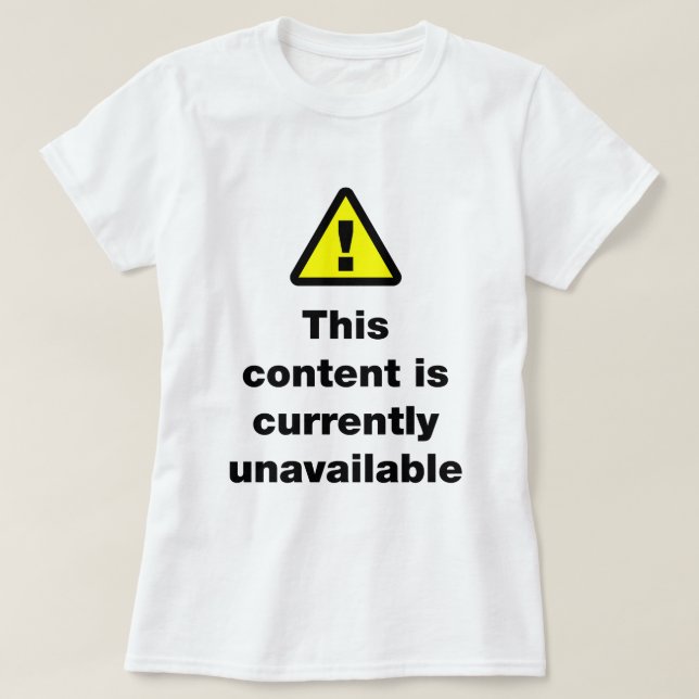 ⚠ Camiseta de Conteúdo Atualmente Indisponível (Frente do Design)