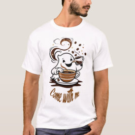 Camiseta de Convite de Café Fantasma – “Venha Comi