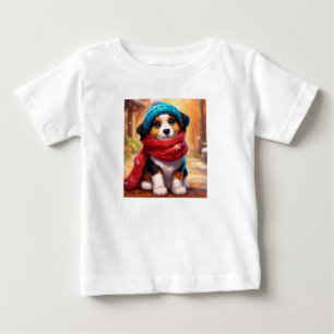 Camiseta de cor branca bebê