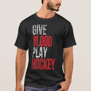Camiseta Dê Coração e Jogue Hóquei no Gelo - Jogador Design