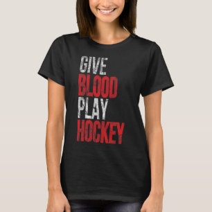 Camiseta Dê Coração e Jogue Hóquei no Gelo - Jogador Inspir