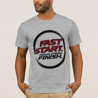 Camiseta de corrida atlética de início rápido e té