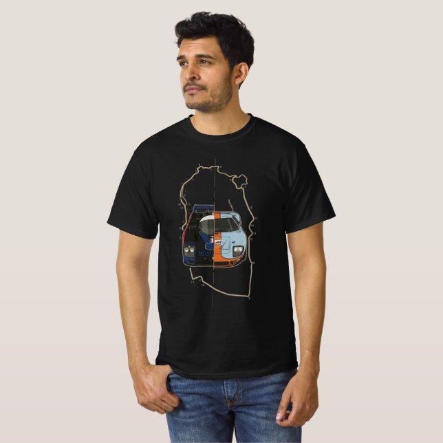 Camiseta de Corrida de Endurance de Le Mans | Pors (Frente Completa)