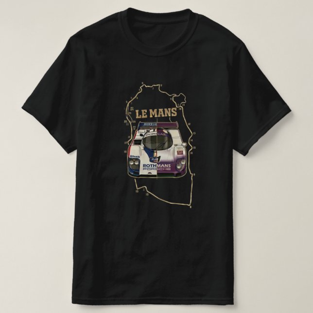 Camiseta de Corrida de Resistência de Le Mans | Po (Frente do Design)