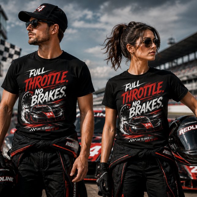 Camiseta de Corrida Full Throttle No Brakes (Criador carregado)