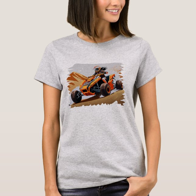 Camiseta de Corte de Dunas de Areia em Quadriciclo (Frente)