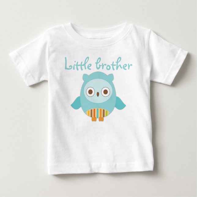 Camiseta de coruja do irmãozinho (Frente)