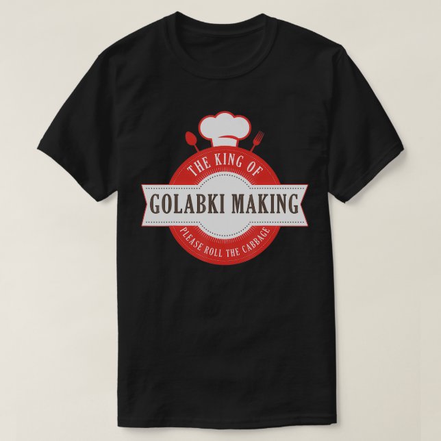 Camiseta De Couve-Lixo Golabki Comida Dziadek Polonesa Pres (Frente do Design)
