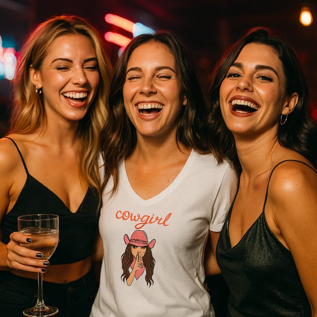 camiseta de cowgirl solteira (Criador carregado)