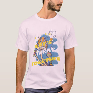 Camiseta de crescimento do cogumelo "Vamos Thrive 