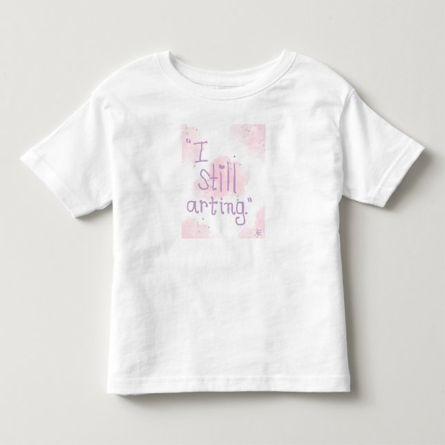 Camiseta de criança 'Ainda estou criando' (Frente)