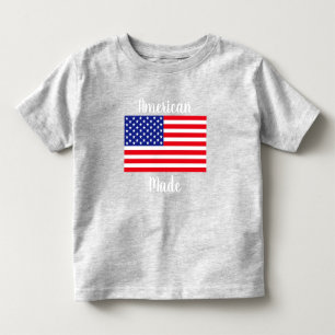 Camiseta de criança com bandeira americana