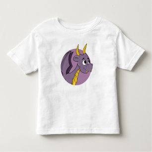 Camiseta de criança com desenho de dragão roxo