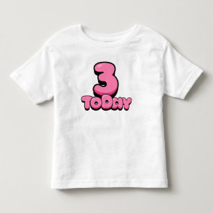 Camiseta de criança de 3 anos de idade