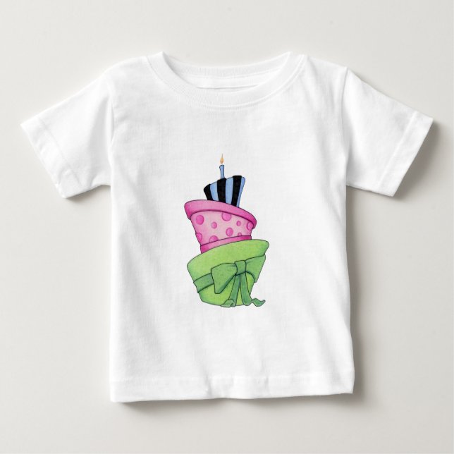 Camiseta de Criança de Bolo Feliz (Frente)
