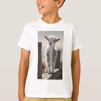 Camiseta de criança de cabrito fofo do Eid ul-Adha