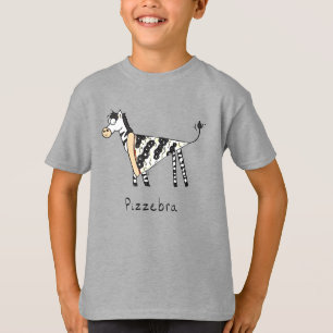 Camiseta de criança do Pizzebra Pizza Zebra