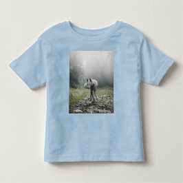 Camiseta de criança Husky Siberiano Branco