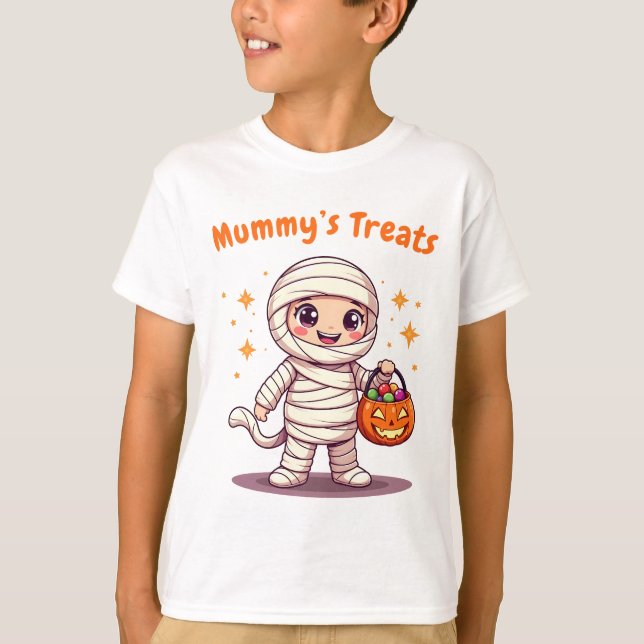Camiseta de criança linda de halloween (Frente)