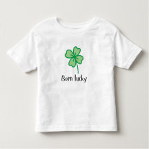Camiseta de criança nascer Lucky