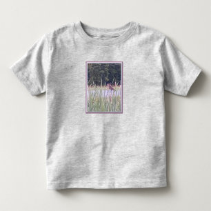 Camiseta de criança Passarinho na Grama Alta