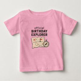 Camiseta de criança pequena Explorer do Aniversári