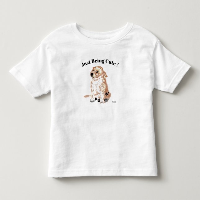 Camiseta de criança: Só sendo Fofo (Frente)