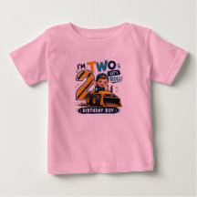 Camiseta de criança 'Tenho Dois Anos, Vamos Roland