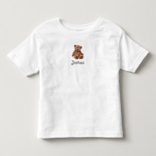 Camiseta de criança-urso-peluda personalizada
