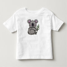 Camiseta de crianças adoráveis coala