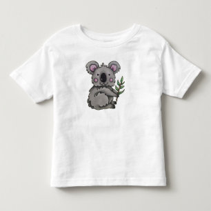 Camiseta de crianças adoráveis coala
