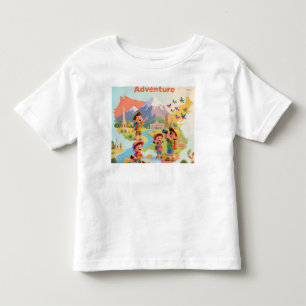 Camiseta de Crianças de Animais Fofos – Aventura D