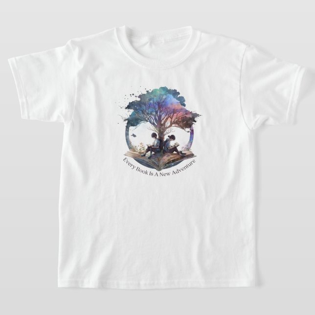 Camiseta de Crianças Lendo (Postura )