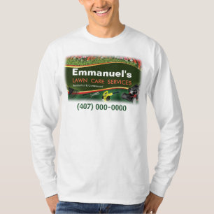 Camiseta De Cuidados Lâmpagos Paisagem Ajustado D