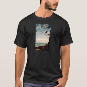 Camiseta De "da praia preta da rocha Maui coleção"