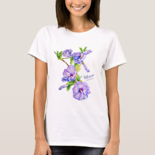 Camiseta de damas de Hibiscus syriacus