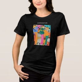Camiseta de dança alegre celebração incrível aquar