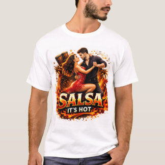 Camiseta de dança de salsa