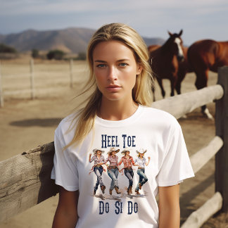 Camiseta de Dança em Linha Heel Toe