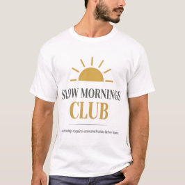 Camiseta de declaração estética aconchegante do Sl