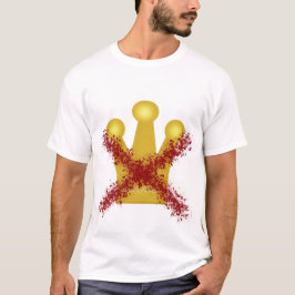 Camiseta de declaração política sem reis